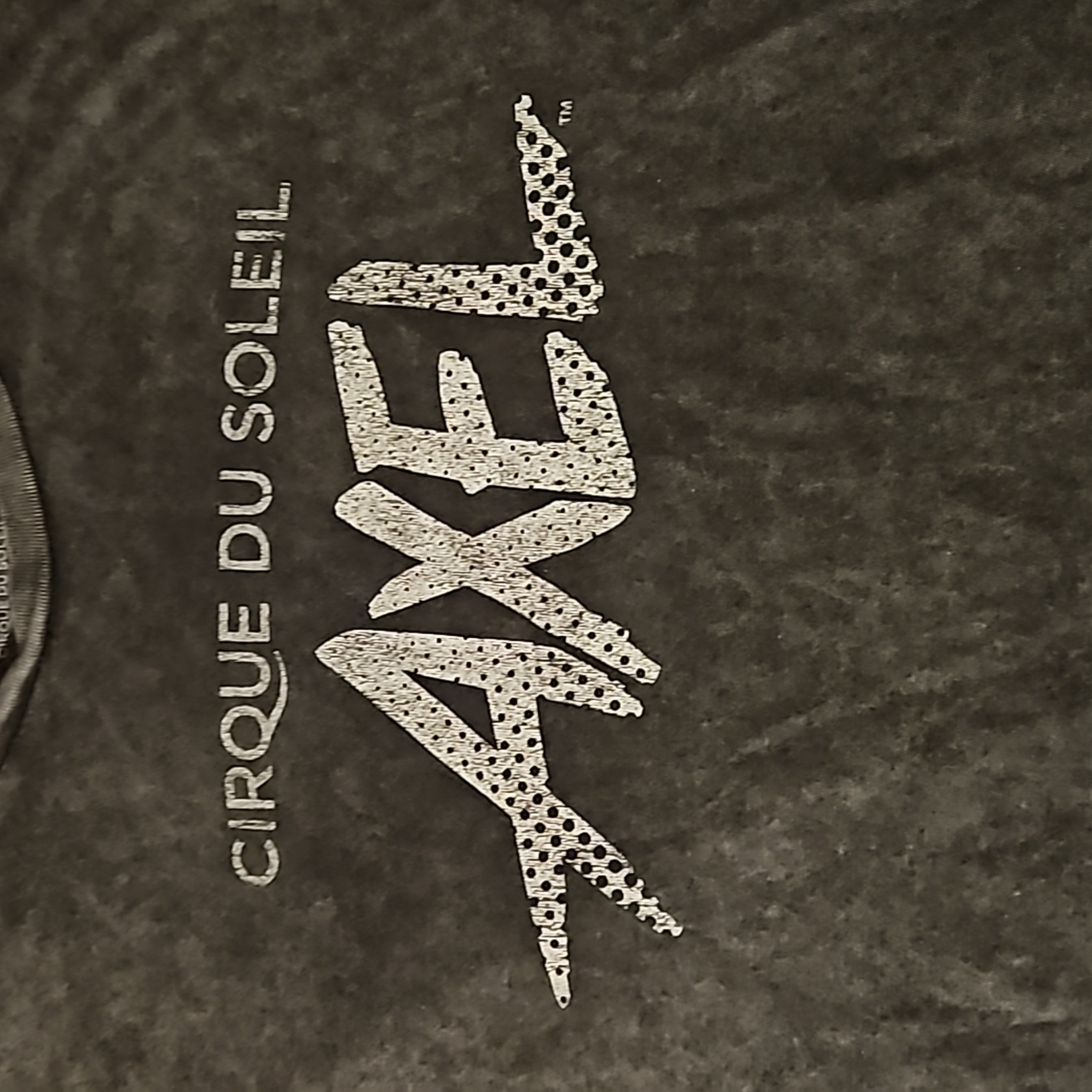 Axel Cirque Du Soleil Graphic Tshirt The World's Tour Acid Wash